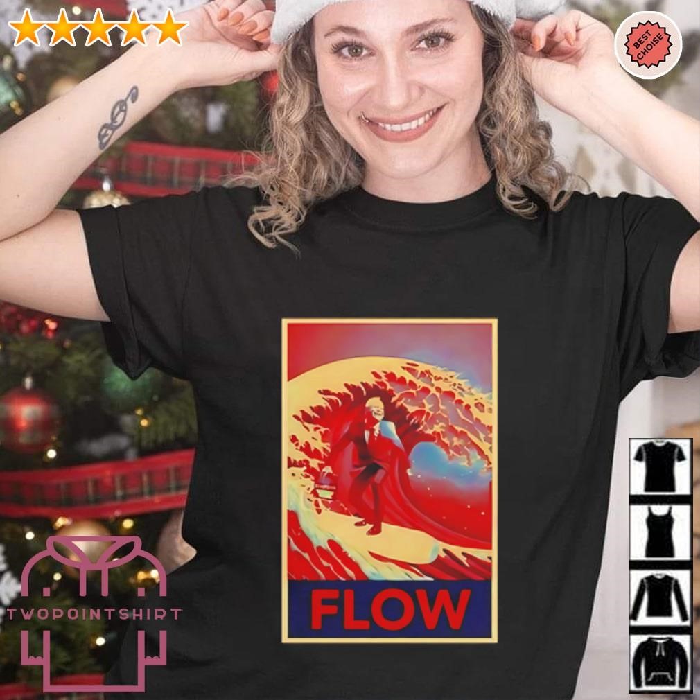 Funny Tim Walz Flow Red Wave shirt