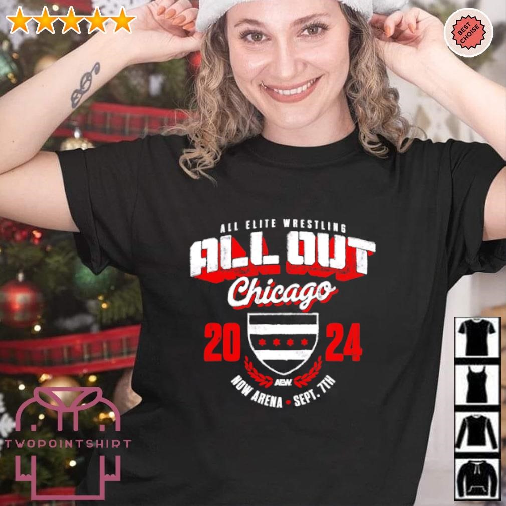 Official All Elite Wrestling All Out Chicago 2024 Now Arena Sept 7th shirt