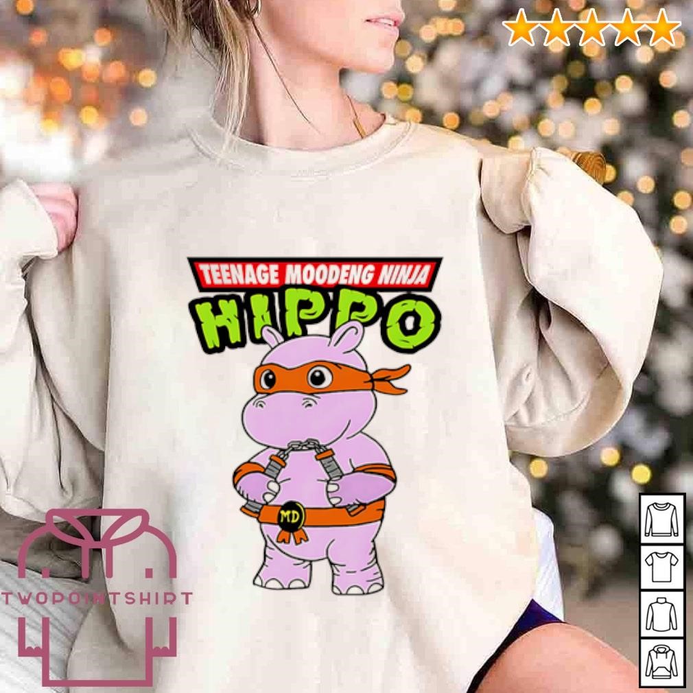 Nice Teenage Moodeng Ninja Hippo shirt