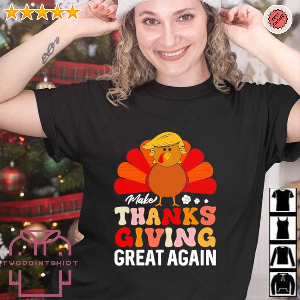 Premium Make thanksgiving great again Turkey Trump shirt