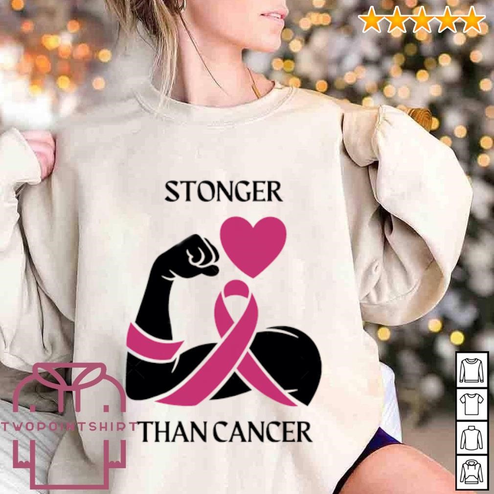 Funny Stronger than Cancer Awareness shirt