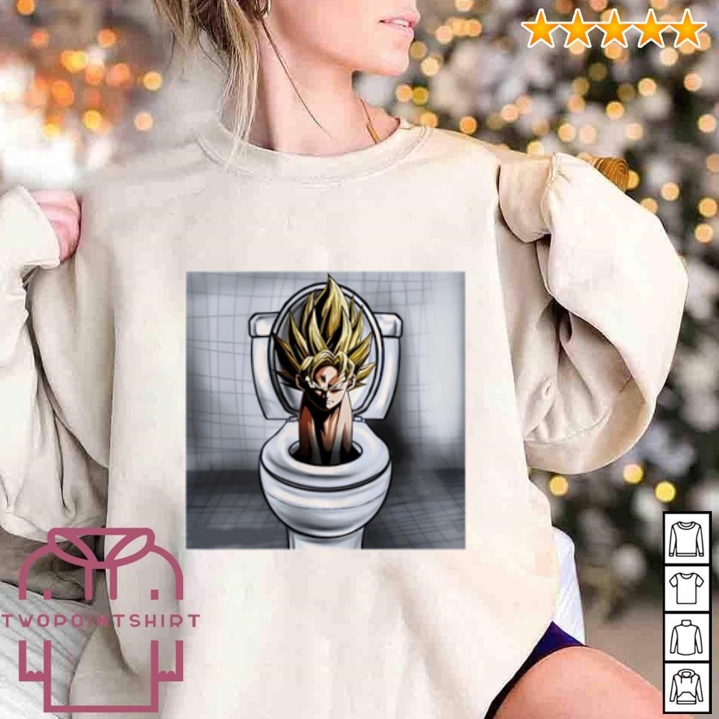 Original Goku in Bathroom Toilet shirt