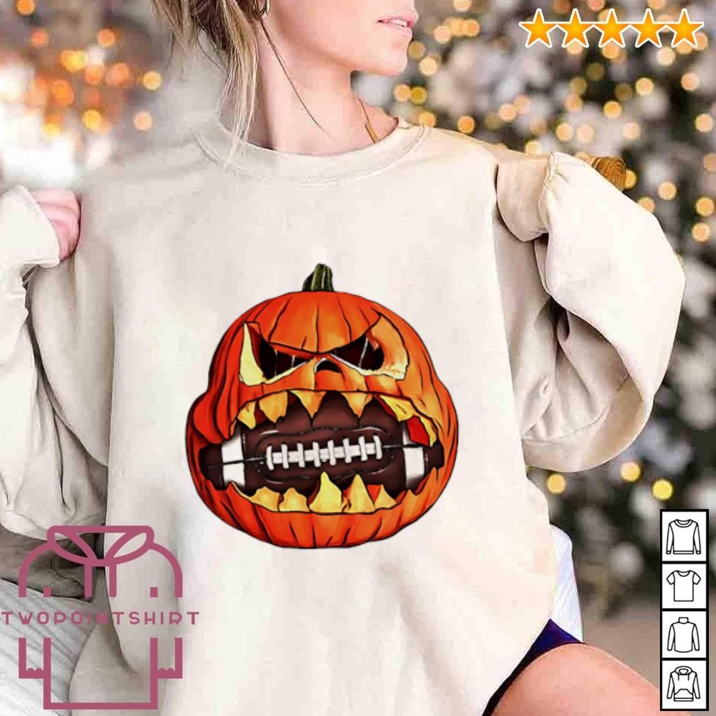 Premium American Football Halloween Pumpkin Spooky Season shirt