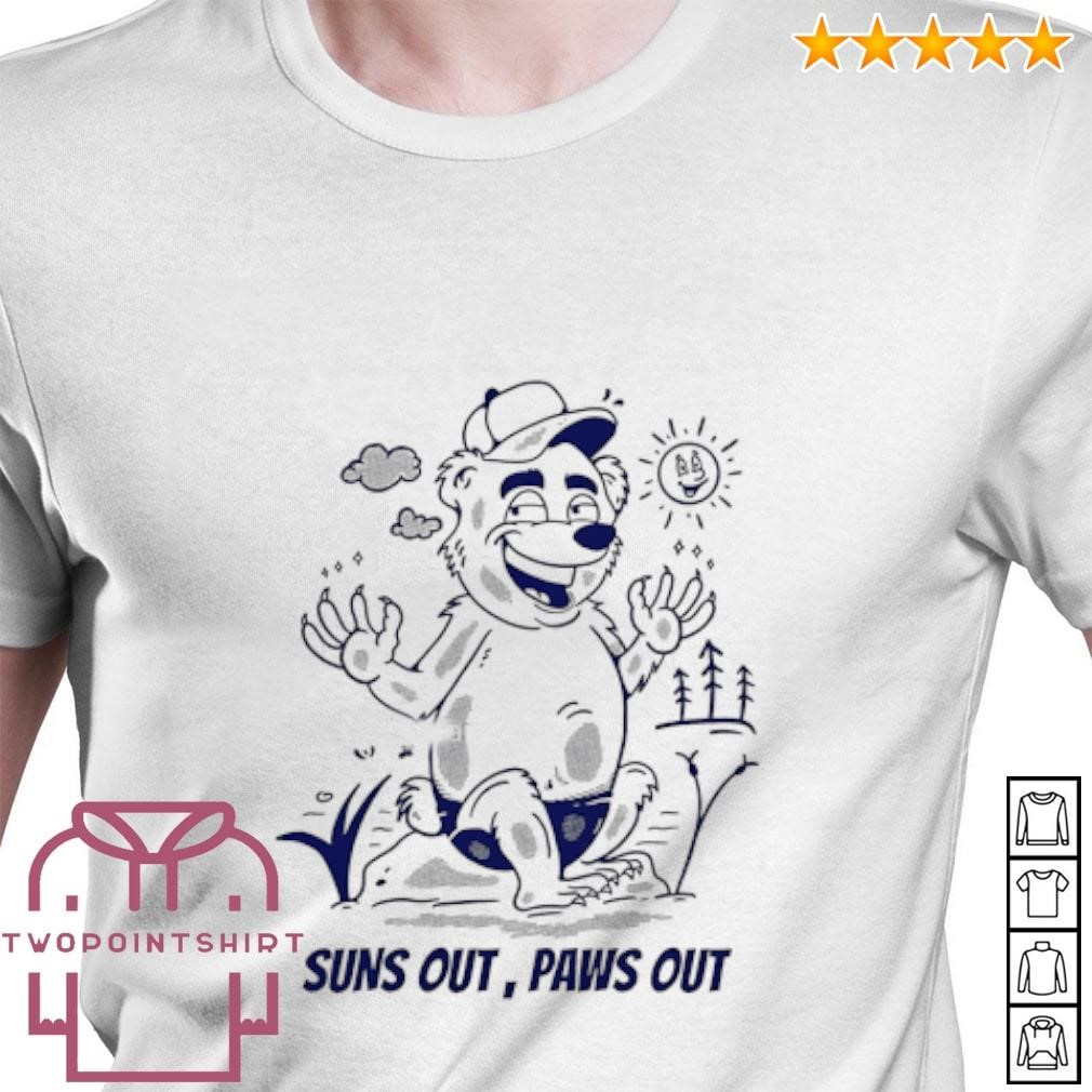 Funny Suns out paws out shirt