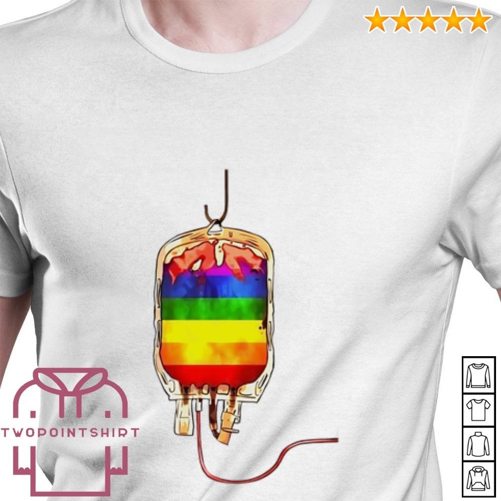 Nice Rainbow Blood Bottle LGBT shirt