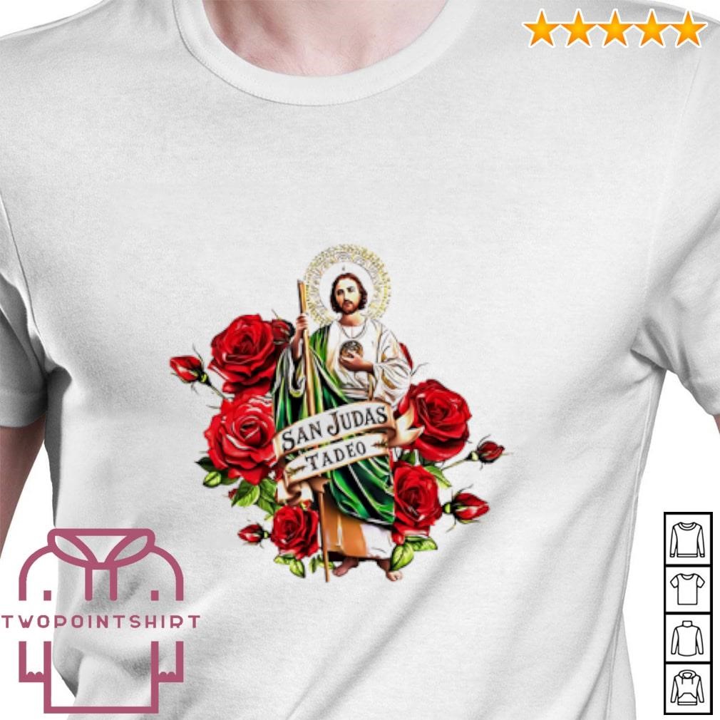 Top San Judas Tadeo Flowers shirt